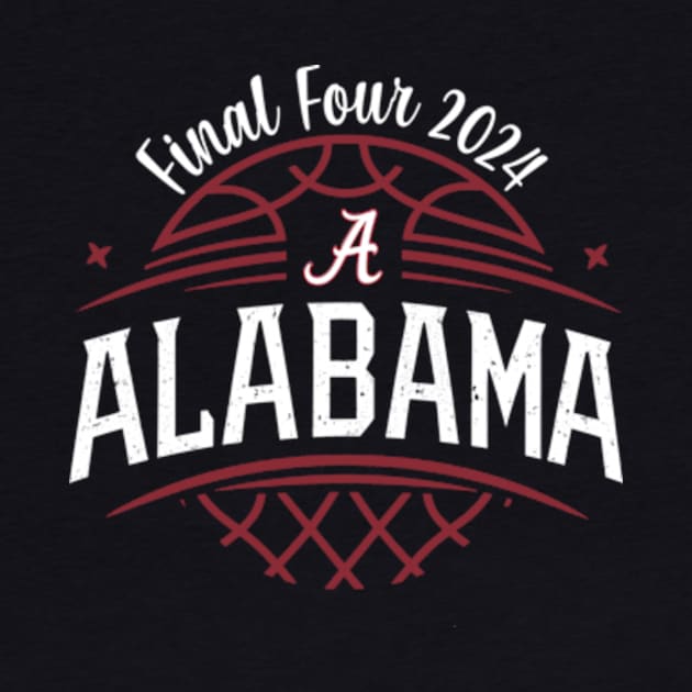 Alabama Crimson Tide Final Four 2024 March Madness by YASSIN DESIGNER